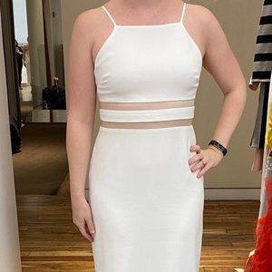 BCBGMaxAzria White Midi Dress